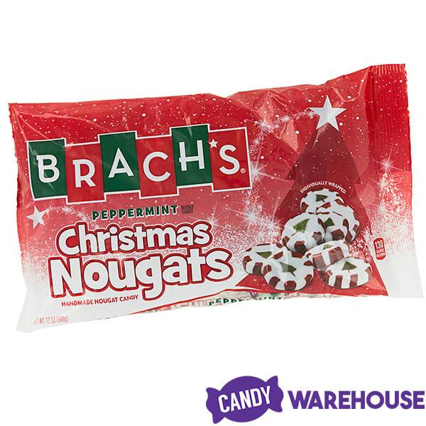 Brach's Peppermint Christmas Tree Nougats: 11-Ounce Bag - Candy Warehouse