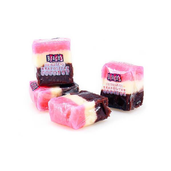 Brach's Sundaes Neapolitan Coconut Candy: 8LB Box - Candy Warehouse