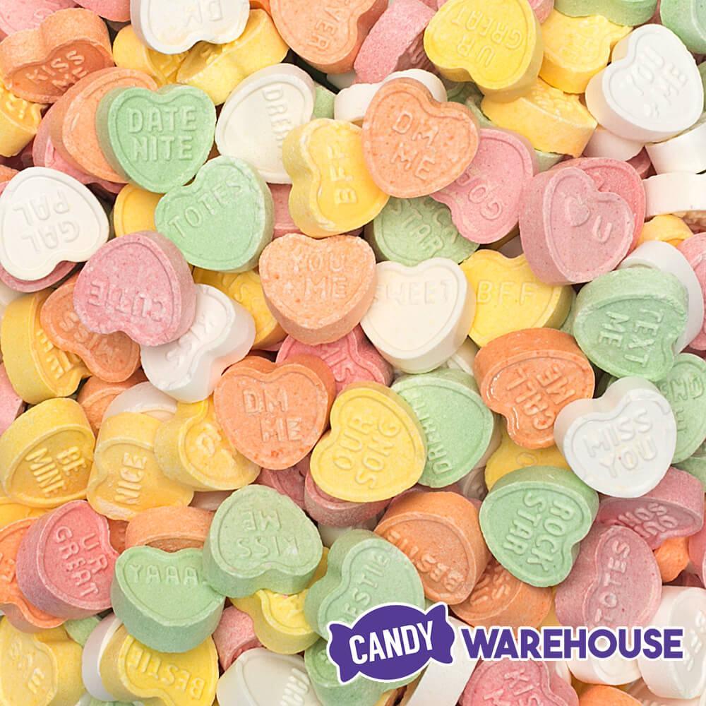 Brach's Tiny Conversation Hearts Candy: 30-Ounce Bag - Candy Warehouse