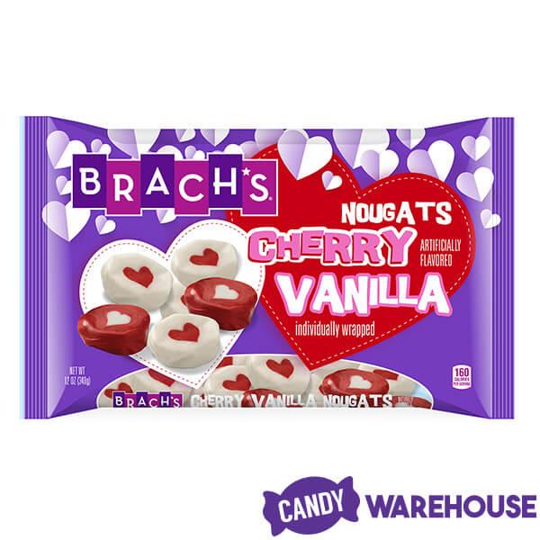 Brach's Valentine Cherry Vanilla Nougats: 12-Ounce Bag - Candy Warehouse