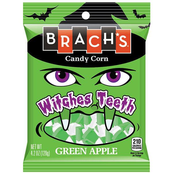 Brach's Witches Teeth Green Apple Candy Corn: 3LB Box - Candy Warehouse