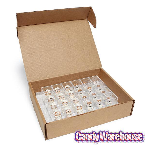 Bride & Groom Wedding Bubblegum Buddies Candy Packs: 24-Piece Box