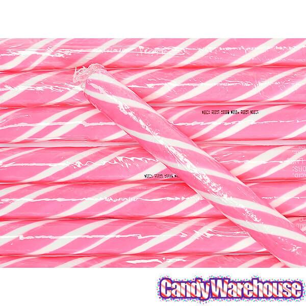 Bubblegum Hard Candy Sticks: 100-Piece Box - Candy Warehouse