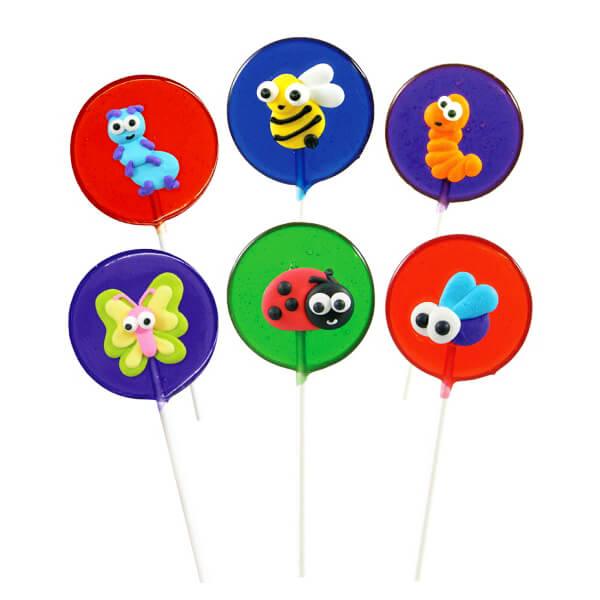 Bugs Hard Candy Lollipops: 12-Piece Pack - Candy Warehouse