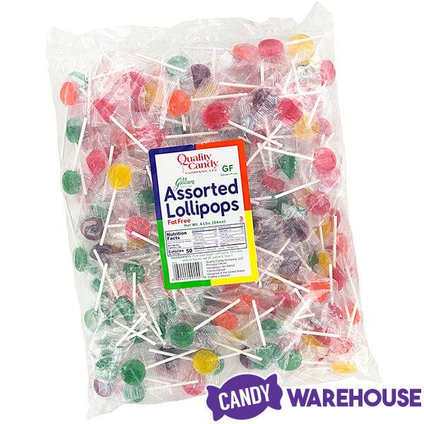 Bulk Fruit Lollipops: 4LB Bag - Candy Warehouse