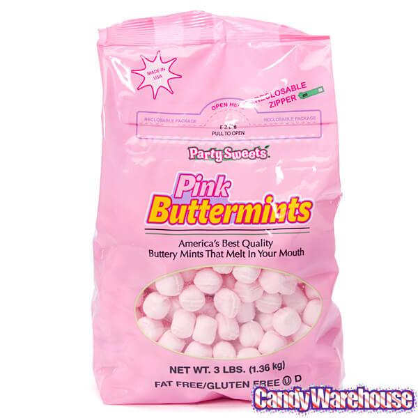 Butter Mints Creams - Pink: 2.75LB Bag - Candy Warehouse