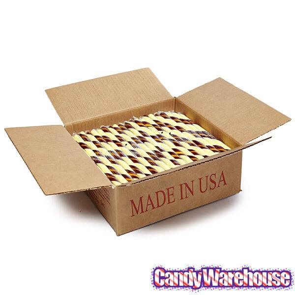 Butter Rum Hard Candy Sticks: 100-Piece Box - Candy Warehouse