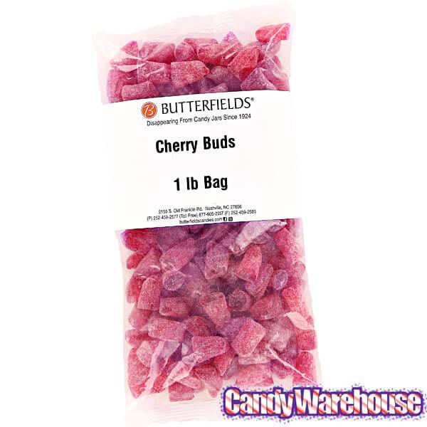 Butterfields Buds Hard Candy - Cherry: 1LB Bag - Candy Warehouse