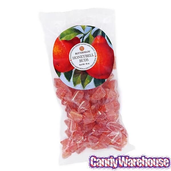 Butterfields Buds Hard Candy - Honeybell Orange: 1LB Bag - Candy Warehouse