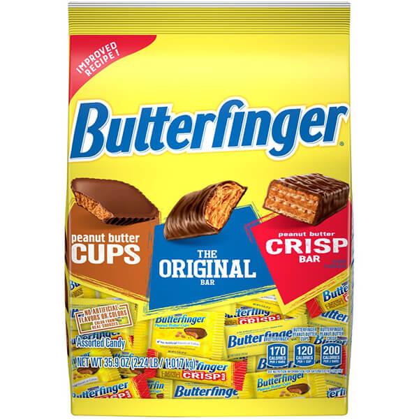 Butterfinger Fun Size Candy Bars Assortment: 35.9-Ounce Bag - Candy Warehouse