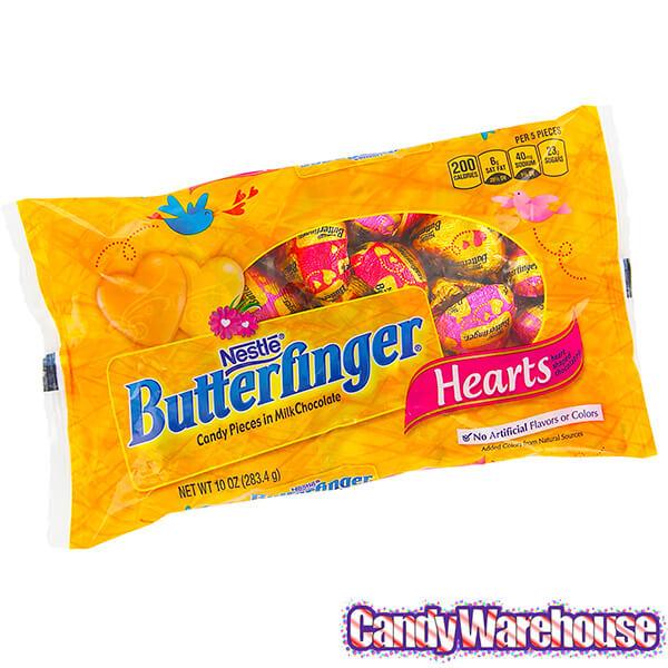 Butterfinger Hearts Candy: 30-Piece Bag - Candy Warehouse