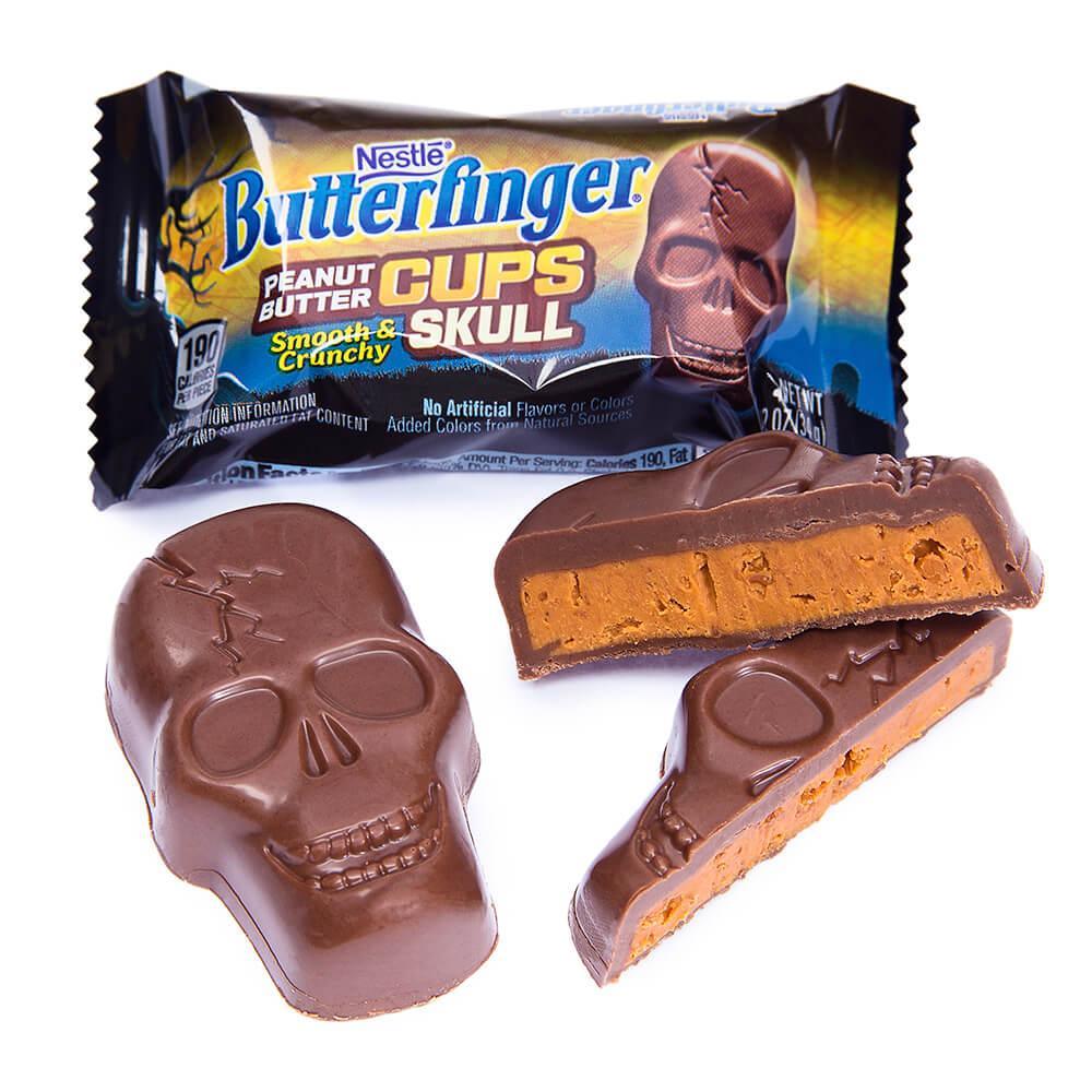 Butterfinger Peanut Butter Cups Skulls: 10.8-Ounce Bag - Candy Warehouse