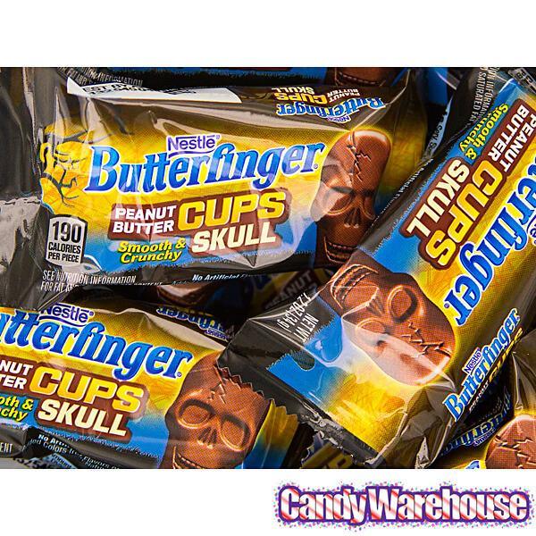 Butterfinger Peanut Butter Cups Skulls: 10.8-Ounce Bag - Candy Warehouse