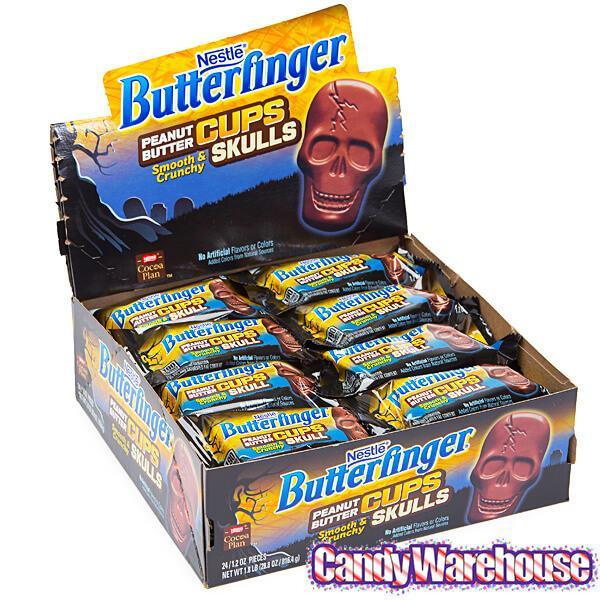 Butterfinger Peanut Butter Cups Skulls: 10.8-Ounce Bag - Candy Warehouse