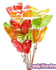 Butterfly Hard Candy Lollipops: 12-Piece Bag - Candy Warehouse