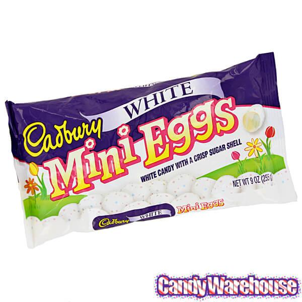 Cadbury White Chocolate Mini Eggs: 9-Ounce Bag - Candy Warehouse