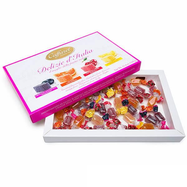 Caffarel Italian Mini Fruit Jellies Assortment: 30-Piece Gift Box