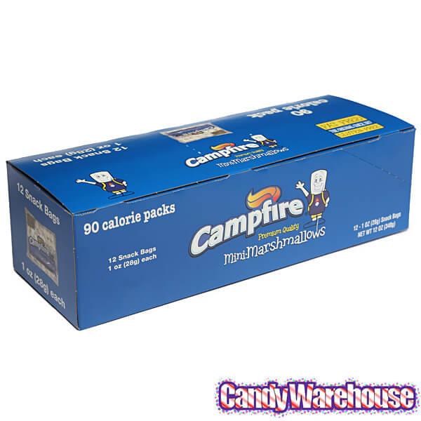 Campfire Mini Marshmallows Packs - White: 12-Piece Box - Candy Warehouse