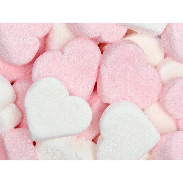 Campfire Pink and White Marshmallow Hearts: 10-Ounce Bag - Candy Warehouse