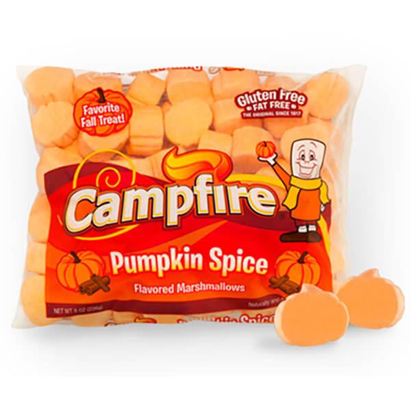 Campfire Pumpkin Spice Halloween Marshmallows: 8-Ounce Bag - Candy Warehouse