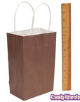 Candy Bags with Handles - Brown: 12-Piece Pack