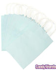 Candy Bags with Handles - Light Blue: 12-Piece Pack - Candy Warehouse