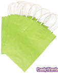 Candy Bags with Handles - Lime Green: 12-Piece Pack - Candy Warehouse