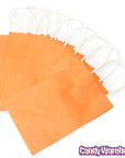 Candy Bags with Handles - Orange: 12-Piece Pack