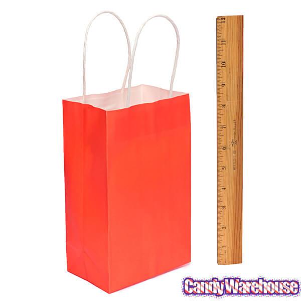 Candy Bags with Handles - Red: 12-Piece Pack | Candy Warehouse