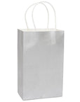 Candy Bags with Handles - Silver: 12-Piece Pack - Candy Warehouse