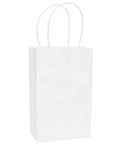 Candy Bags with Handles - White: 12-Piece Pack - Candy Warehouse