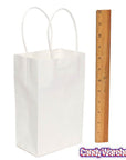 Candy Bags with Handles - White: 12-Piece Pack - Candy Warehouse