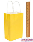 Candy Bags with Handles - Yellow: 12-Piece Pack