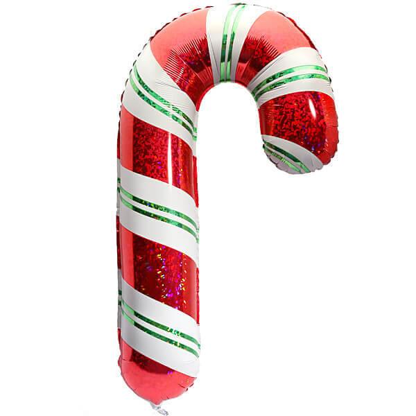 Candy Cane Holographic Balloon: 41-Inch