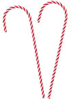 Candy Cane Ornaments - 18 Inch: 2-Piece Bag