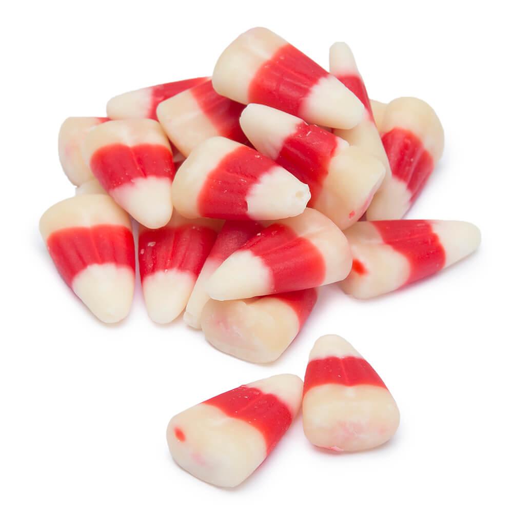 Candy Cane Peppermint Candy Corn: 16-Ounce Tub - Candy Warehouse