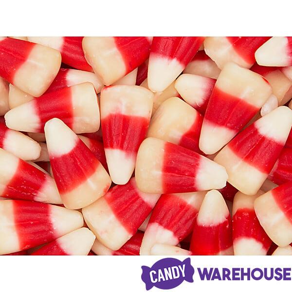 Candy Cane Peppermint Candy Corn: 16-Ounce Tub - Candy Warehouse