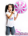 Candy Swirl Foil Balloon - Pink: 18-Inch