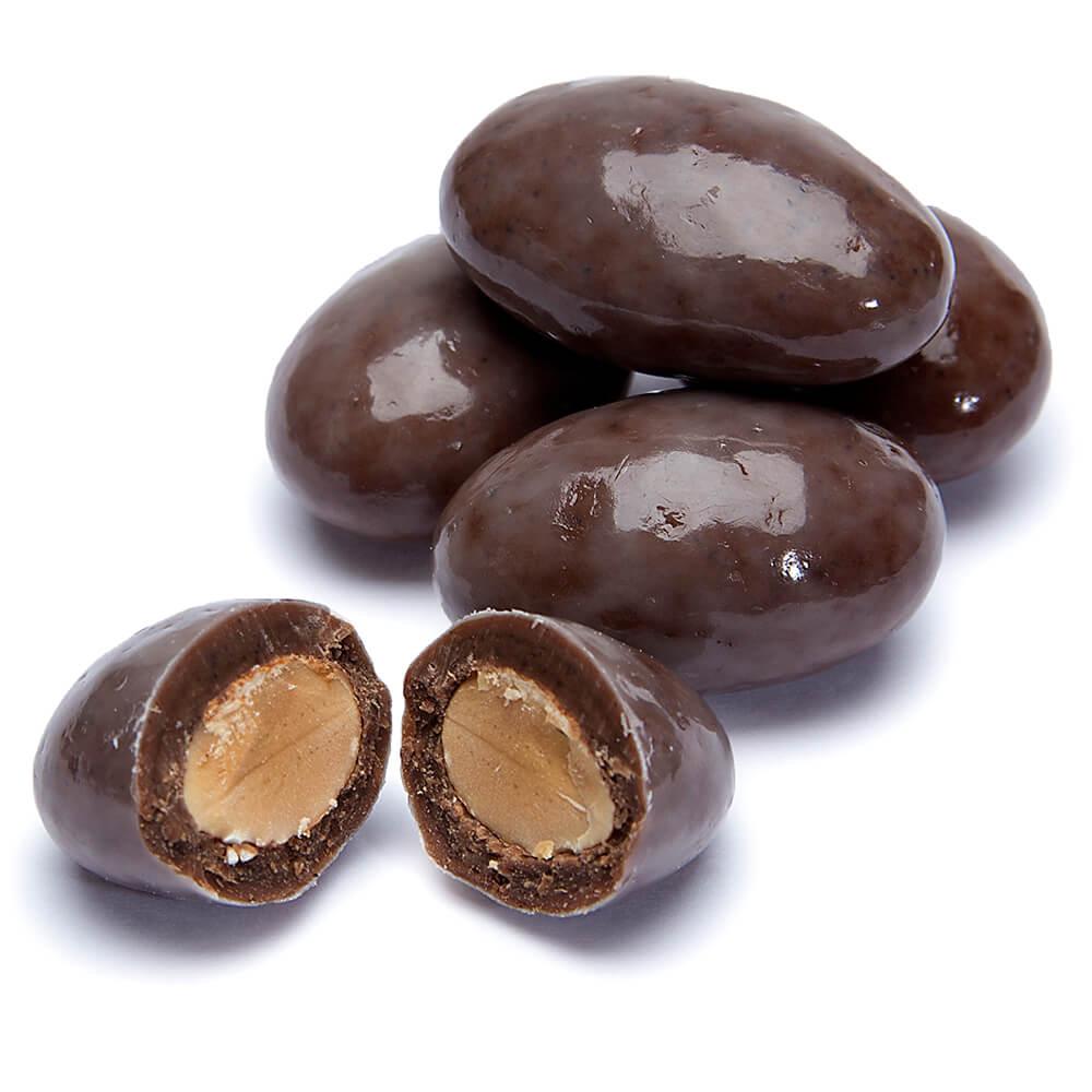 Cappuccino Chocolate Covered Almonds Candy: 2LB Bag - Candy Warehouse