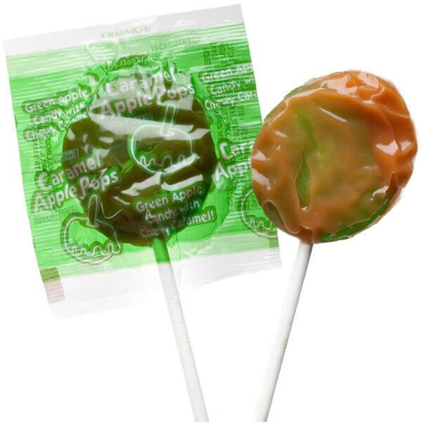 Caramel Apple Pops: 48-Piece Box - Candy Warehouse