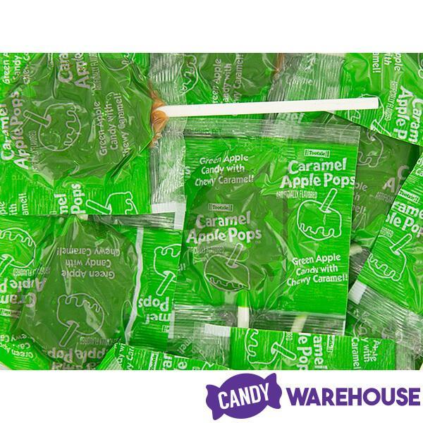 Caramel Apple Pops in Bulk: 1000-Piece Bushel Basket - Candy Warehouse