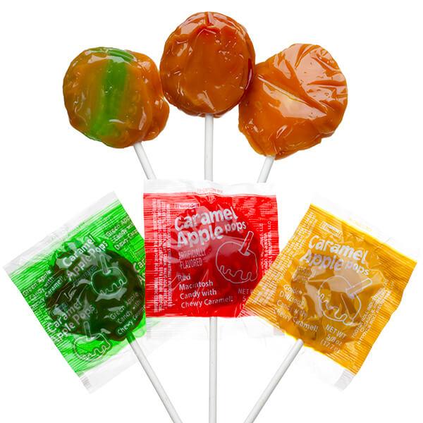 Caramel Apple Pops - Orchard Assortment: 24-Piece Bag - Candy Warehouse