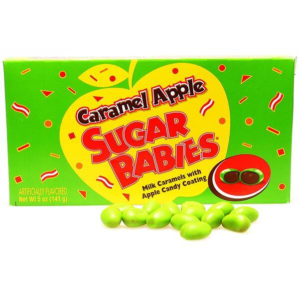 Caramel Apple Sugar Babies Candy 5-Ounce Packs: 12-Piece Box - Candy Warehouse