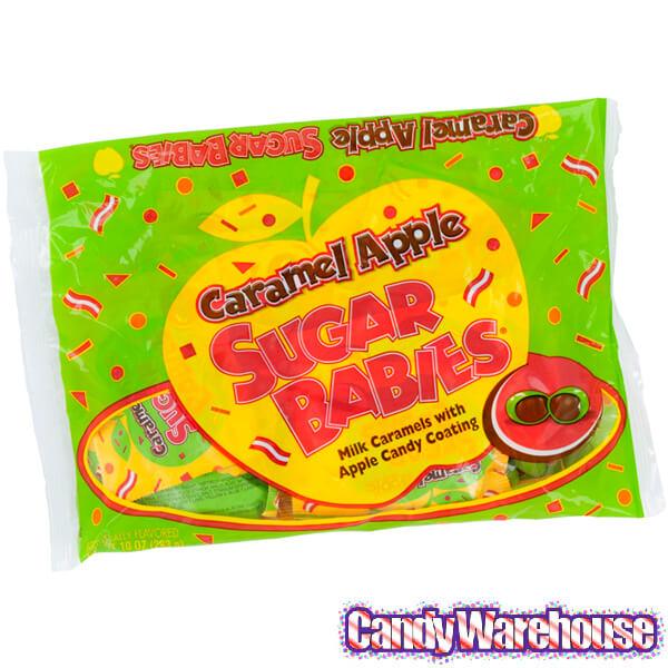 Caramel Apple Sugar Babies Candy Snack Size Packs: 14-Piece Bag - Candy Warehouse