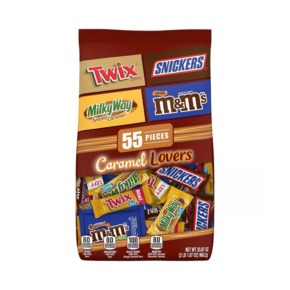 Caramel Lovers M&amp;M-Mars Fun Size Candy Bars Assortment: 55-Piece Bag - Candy Warehouse