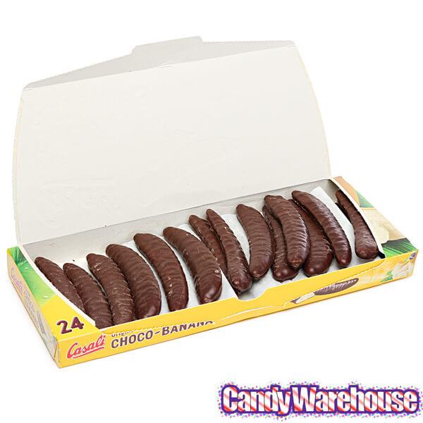 Casali Chocolate Covered Banana Creme Candy: 24-Piece Gift Box - Candy Warehouse