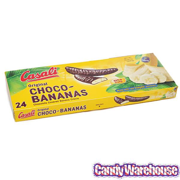 Casali Chocolate Covered Banana Creme Candy: 24-Piece Gift Box - Candy Warehouse