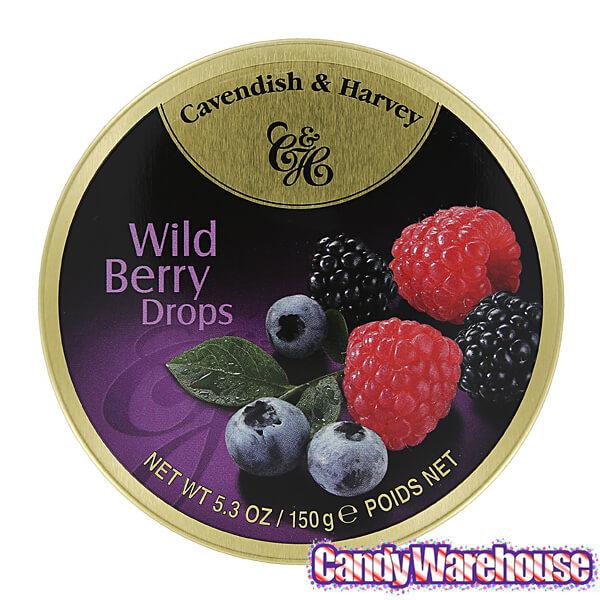 Cavendish & Harvey Hard Candy Drops Tins - Wild Berry: 12-Piece Box ...