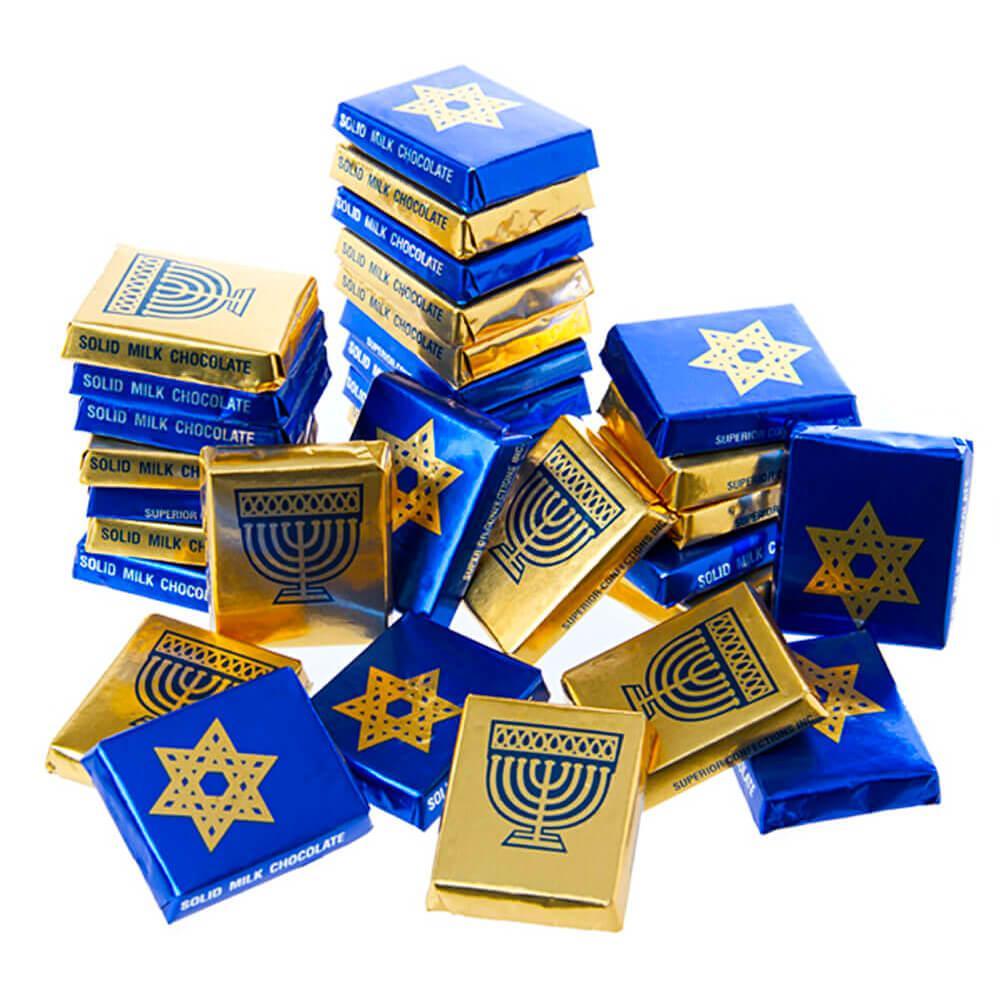 Chanukah Chocolate Napolitains: 1LB Bag