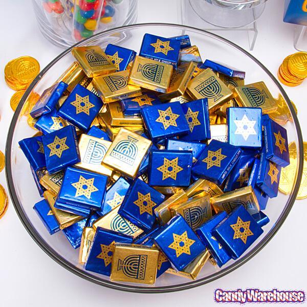 Chanukah Chocolate Napolitains: 1LB Bag